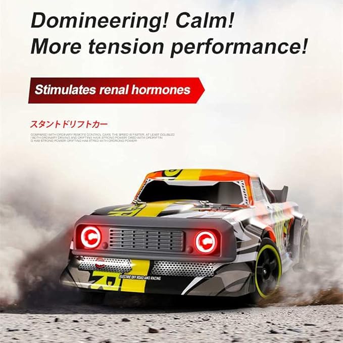 RC Drift Racing Car, 2.4GHz 4WD ESP Configuration With Steering And Speed Control Drift RC Truck, 1/14 Scale Remote Control Race Drifting Cars,For Adults And Kids