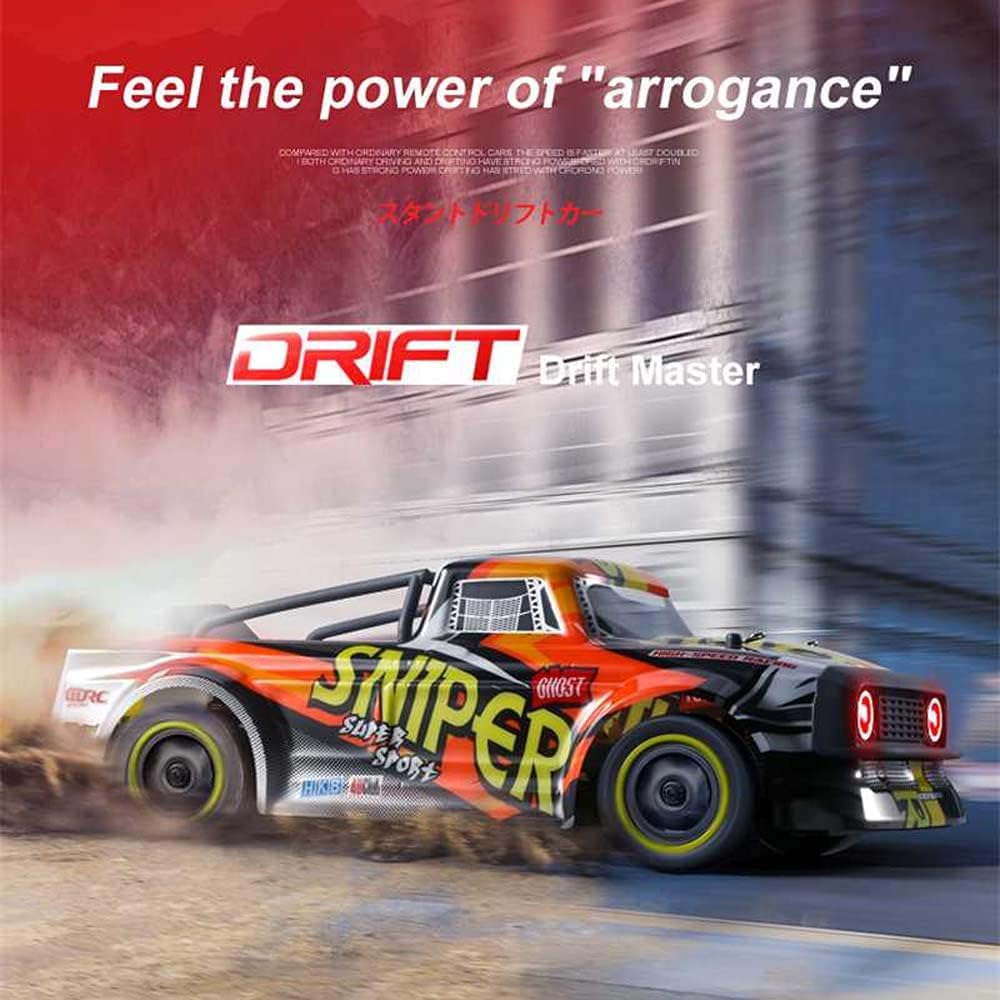 RC Drift Racing Car, 2.4GHz 4WD ESP Configuration With Steering And Speed Control Drift RC Truck, 1/14 Scale Remote Control Race Drifting Cars,For Adults And Kids