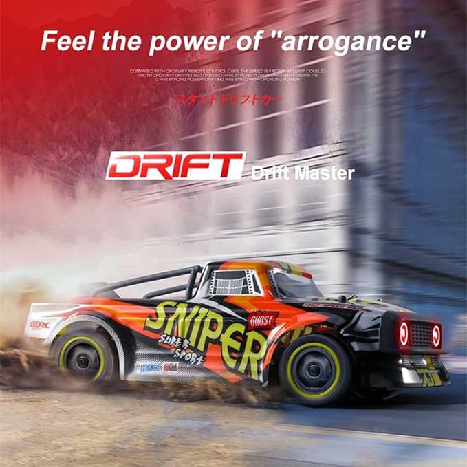 RC Drift Racing Car, 2.4GHz 4WD ESP Configuration With Steering And Speed Control Drift RC Truck, 1/14 Scale Remote Control Race Drifting Cars,For Adults And Kids