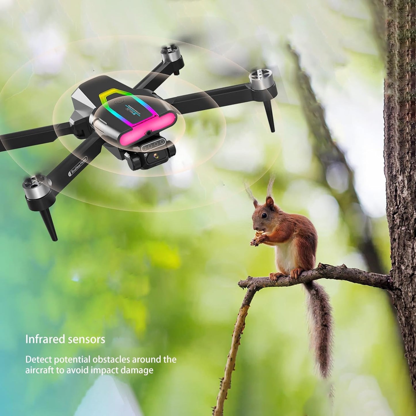 ๐ 1080P HD Dual Camera Drone with Obstacle Avoidance Foldable Mini RC Quadcopter with Brushless Motor โ 50-Minute Long Flight Time | Beginner-Friendly