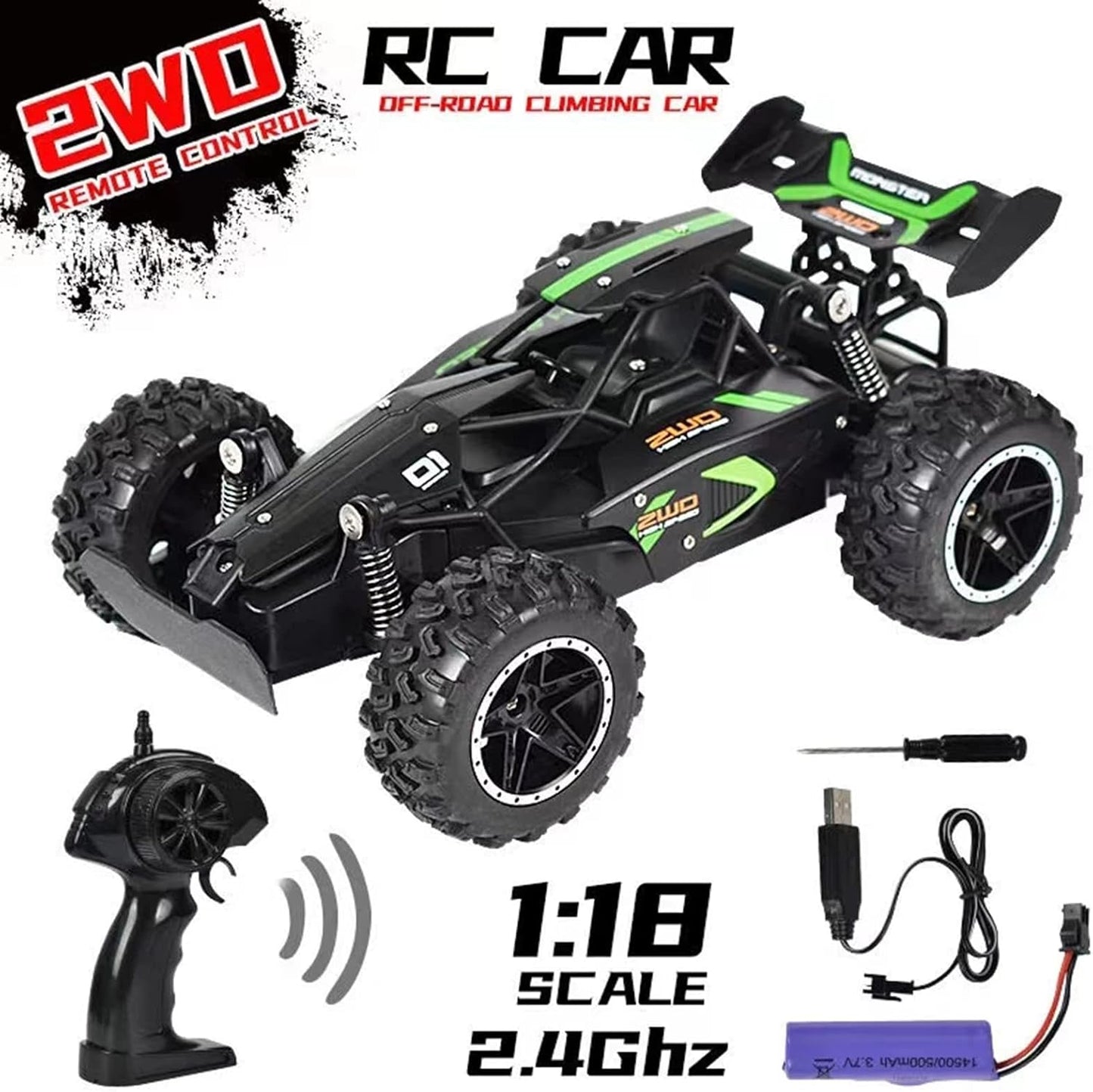Eacam RC Car Remote Control Car RC Racing Car 1/18 2.4GHz RC Drift Car RTR Toy for Kids Boys