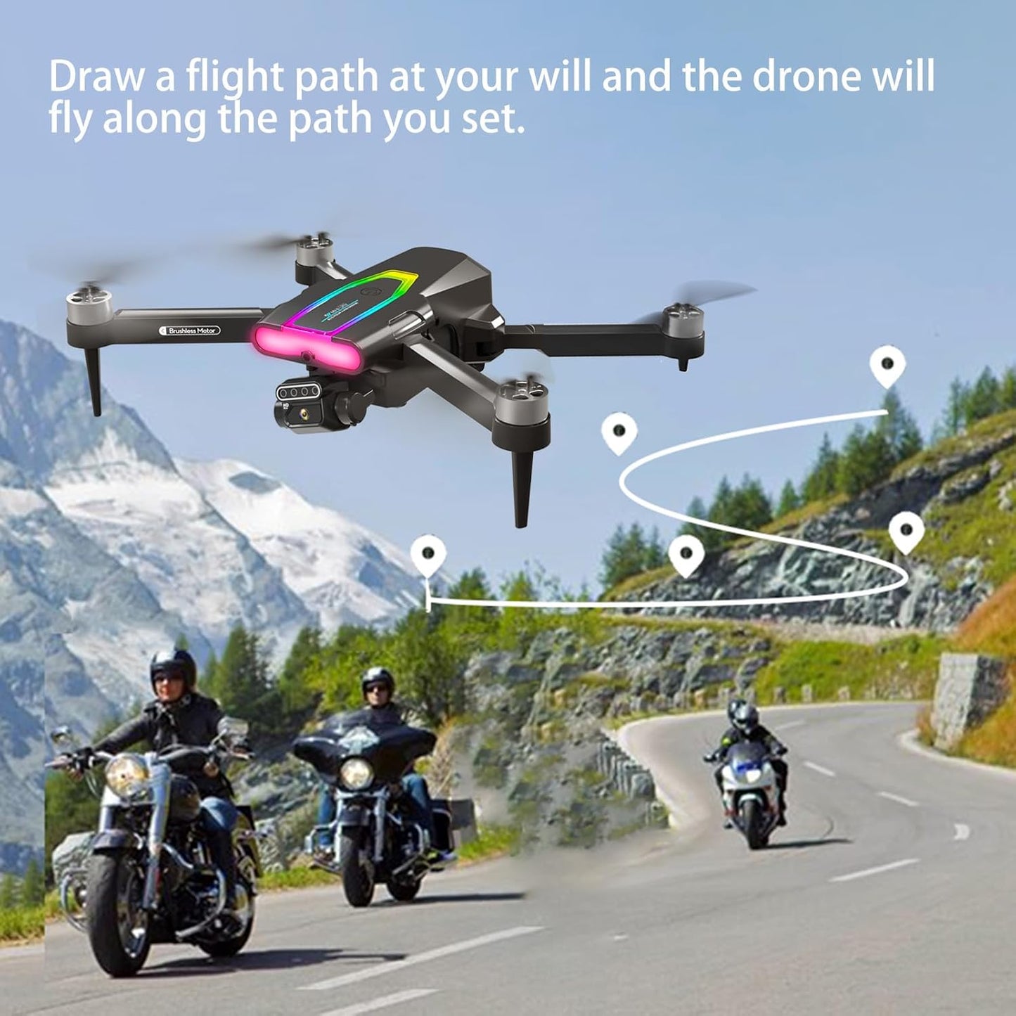 ๐ 1080P HD Dual Camera Drone with Obstacle Avoidance Foldable Mini RC Quadcopter with Brushless Motor โ 50-Minute Long Flight Time | Beginner-Friendly