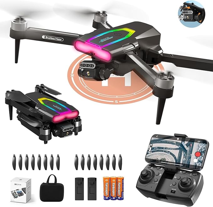 ๐ 1080P HD Dual Camera Drone with Obstacle Avoidance Foldable Mini RC Quadcopter with Brushless Motor โ 50-Minute Long Flight Time | Beginner-Friendly