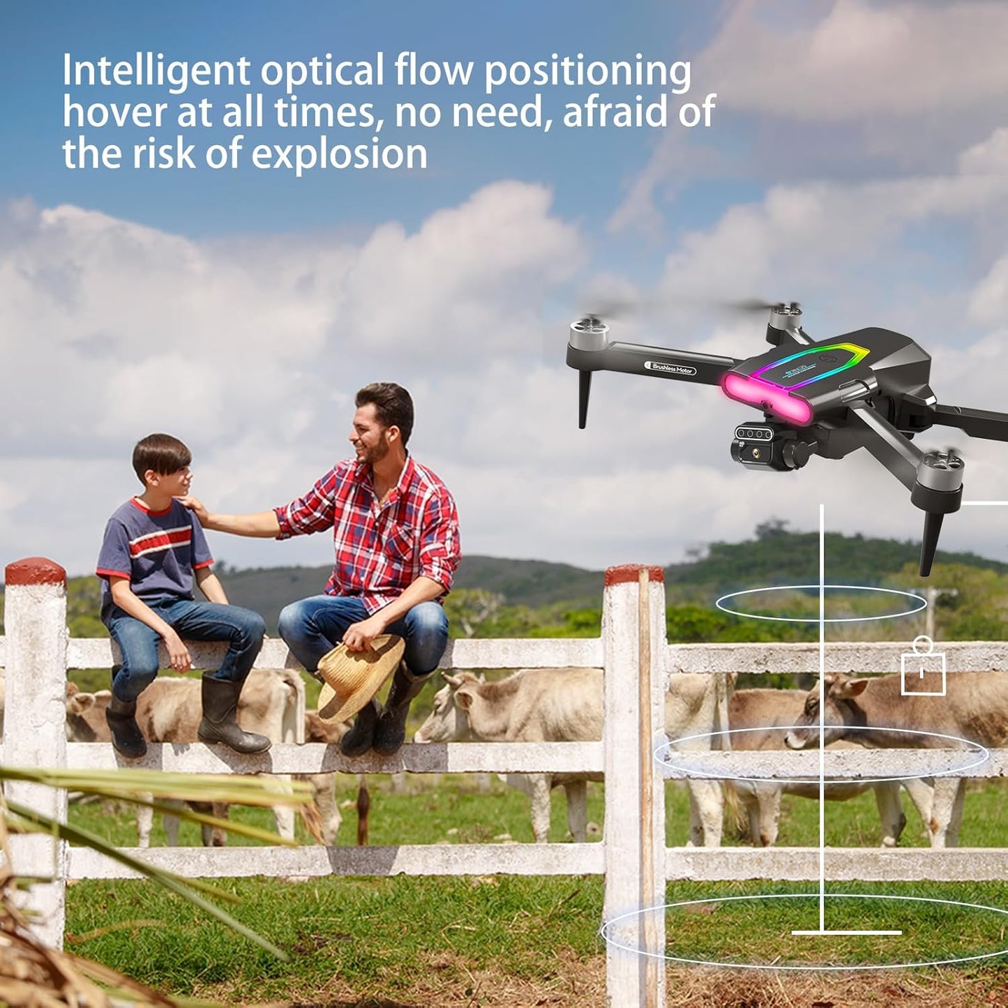 ๐ 1080P HD Dual Camera Drone with Obstacle Avoidance Foldable Mini RC Quadcopter with Brushless Motor โ 50-Minute Long Flight Time | Beginner-Friendly