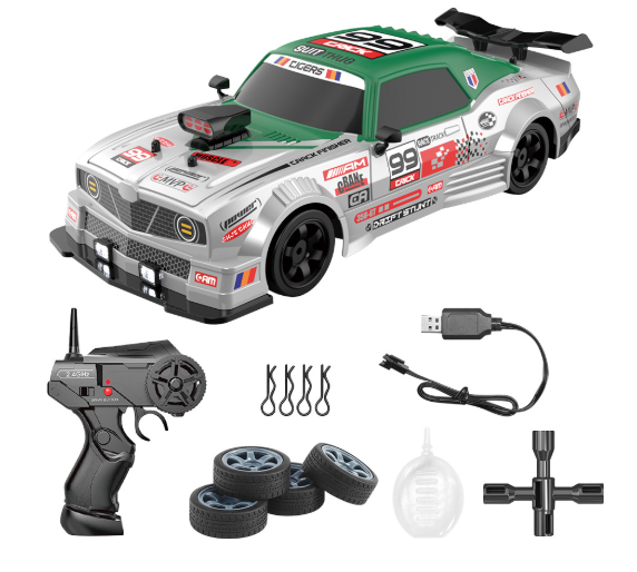 SC16 1/16 4WD Spray RC Drift Car 2.4G Remote Control Voiture Toys High Speed 4x4 Off-Road Mini Racing Car Radio Controlled Car