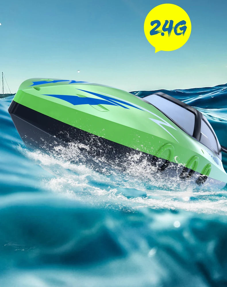 Kids Remote Control Boat Toy, Airship, High Speed Boat, Water Toys for Children, Outdoor Toys, Summer Gifts, Waterproof Electric Toy Boat, 2.4GHz