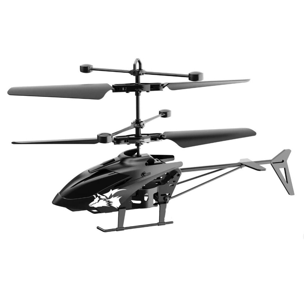 RC Plastic Rechargeable Helicopter Toy, Remote Control Airplane, White, Yellow, Black, USB Charging, 2 Channels, Gift