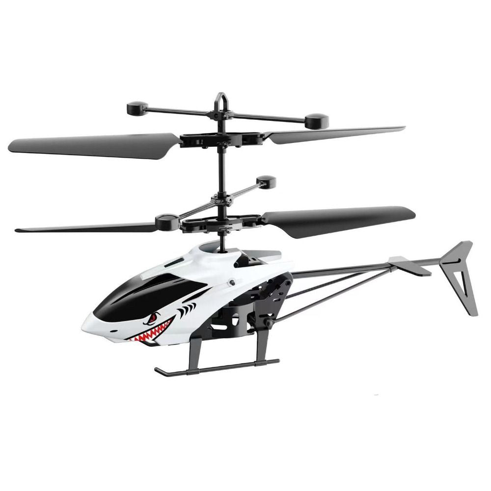RC Plastic Rechargeable Helicopter Toy, Remote Control Airplane, White, Yellow, Black, USB Charging, 2 Channels, Gift
