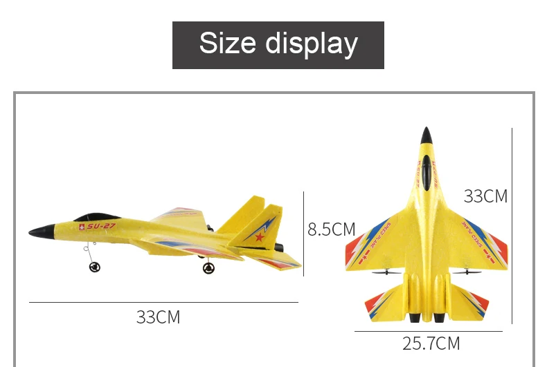 Glider Radio Control Foam Aircraft, RC Plane, Glider Aircraft, LED Lighting, Six Axis Gyroscope, Fighter Flight Toy for Children, Epp 2.4G, 2.5 Channel