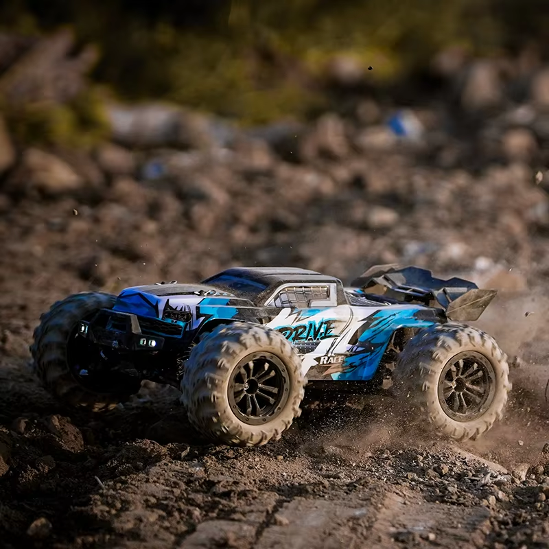 4x4 High Speed โโ70KM/H Off-Road RC Car, 1/16 Brushless 4WD LED Headlight Remote Control Car, Monster Truck Toys for Boys Gift
