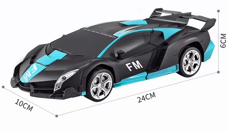 π€π Transform RC Car Robot β 2-in-1 Police Car & Robot with Lights and Stunts | 2.4GHz Remote | 1:18 Scale
