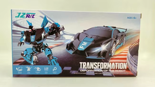π€π Transform RC Car Robot β 2-in-1 Police Car & Robot with Lights and Stunts | 2.4GHz Remote | 1:18 Scale