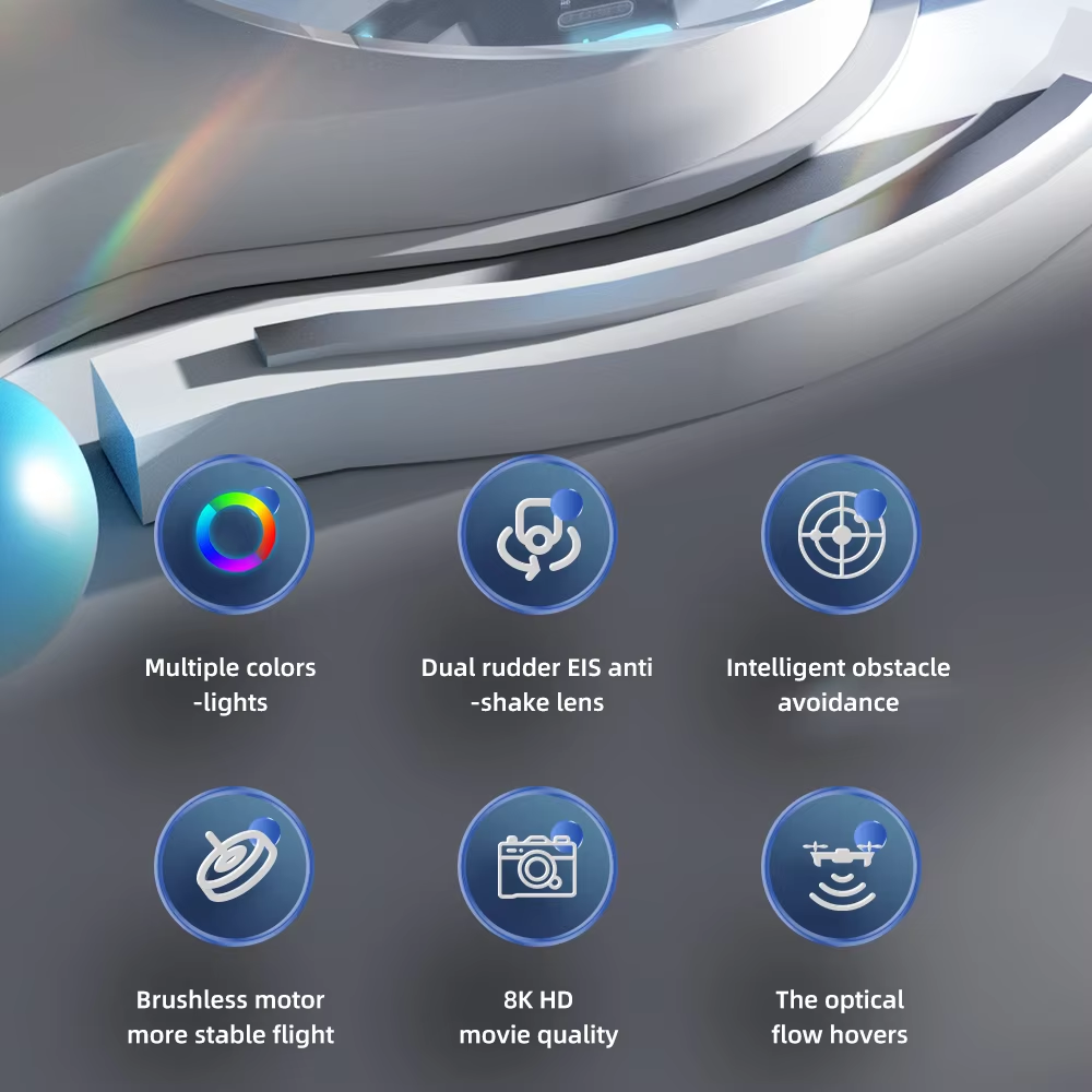 ๐ 1080P HD Dual Camera Drone with Obstacle Avoidance Foldable Mini RC Quadcopter with Brushless Motor โ 50-Minute Long Flight Time | Beginner-Friendly