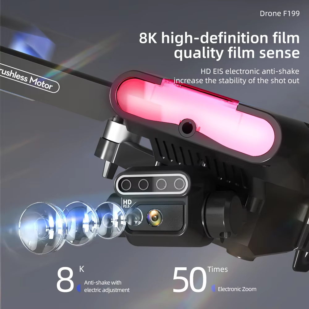 ๐ 1080P HD Dual Camera Drone with Obstacle Avoidance Foldable Mini RC Quadcopter with Brushless Motor โ 50-Minute Long Flight Time | Beginner-Friendly