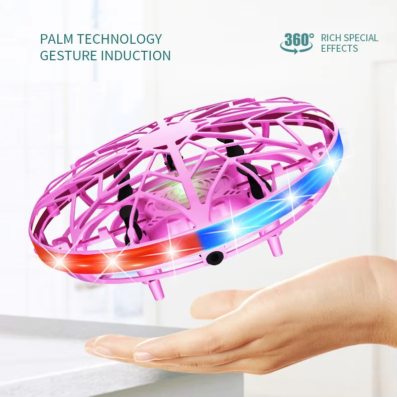 New Remote Control UFO Toy Watch Four-axis Induction Aircraft Automatic Obstacle Avoidance Interactive Toys Gift for Kids