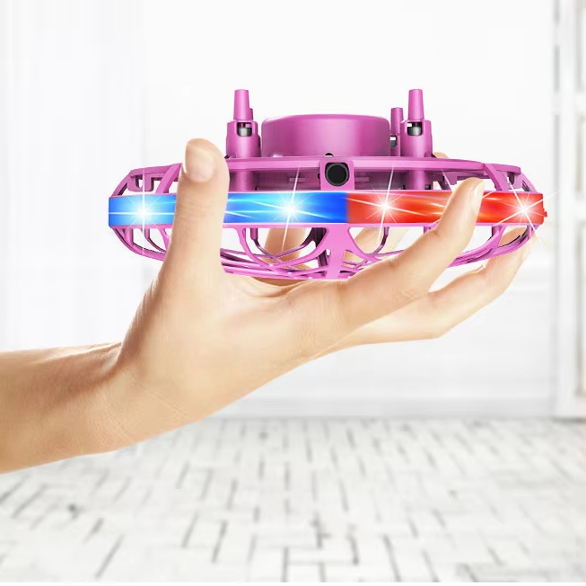 New Remote Control UFO Toy Watch Four-axis Induction Aircraft Automatic Obstacle Avoidance Interactive Toys Gift for Kids