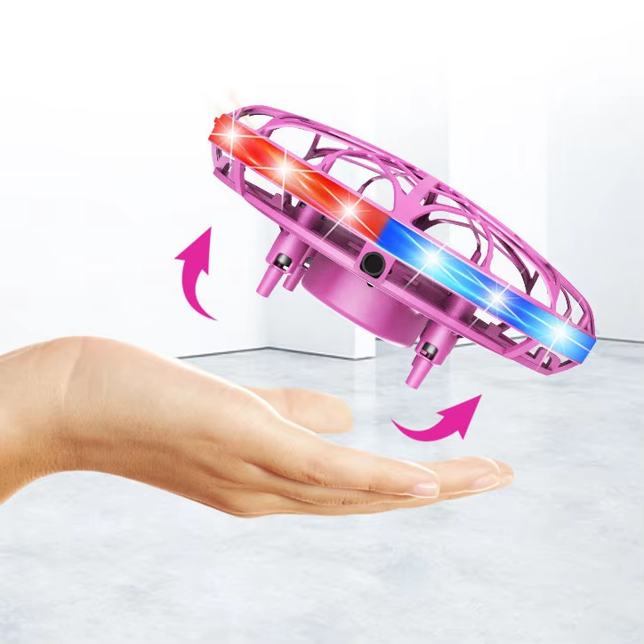 New Remote Control UFO Toy Watch Four-axis Induction Aircraft Automatic Obstacle Avoidance Interactive Toys Gift for Kids