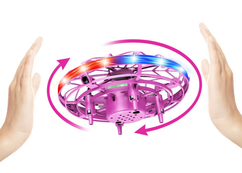 New Remote Control UFO Toy Watch Four-axis Induction Aircraft Automatic Obstacle Avoidance Interactive Toys Gift for Kids