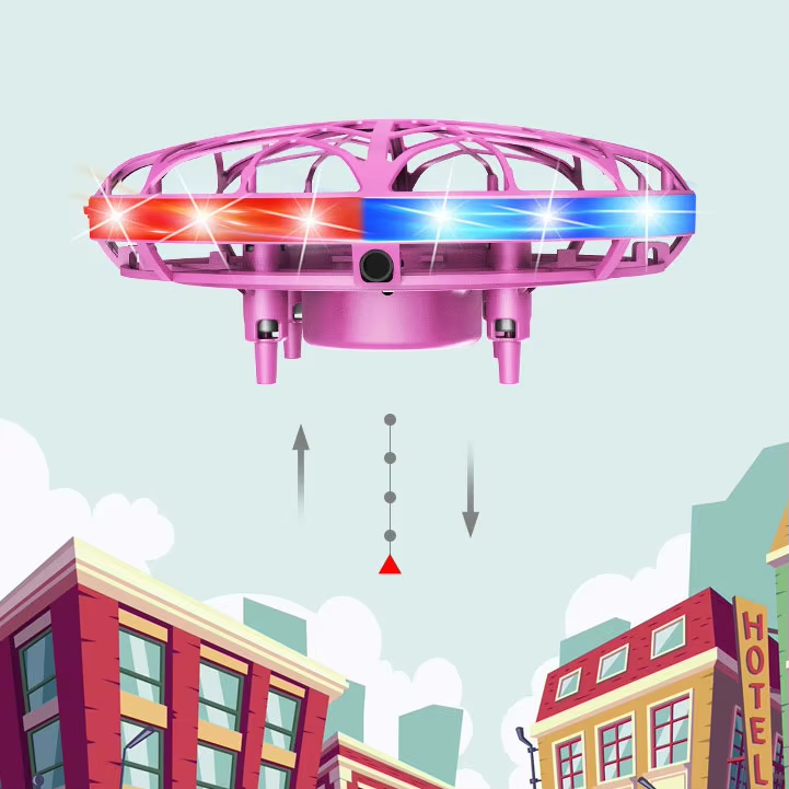 New Remote Control UFO Toy Watch Four-axis Induction Aircraft Automatic Obstacle Avoidance Interactive Toys Gift for Kids
