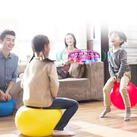 New Remote Control UFO Toy Watch Four-axis Induction Aircraft Automatic Obstacle Avoidance Interactive Toys Gift for Kids