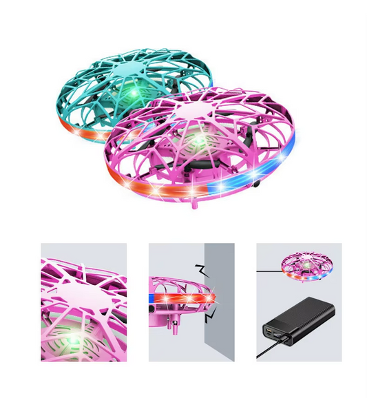 New Remote Control UFO Toy Watch Four-axis Induction Aircraft Automatic Obstacle Avoidance Interactive Toys Gift for Kids