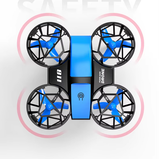 811 Mini Drone 4K HD Professional Aerial Camera WiFi FPV Lights Full Wrap Shield Quadcopter RC Helicopter Toys for Kids