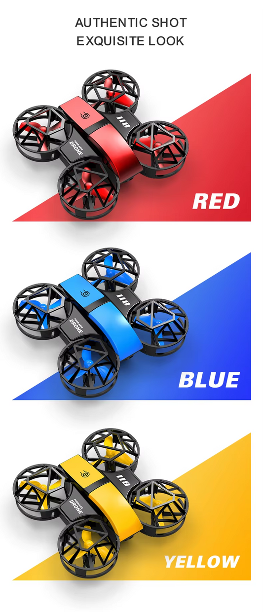 811 Mini Drone 4K HD Professional Aerial Camera WiFi FPV Lights Full Wrap Shield Quadcopter RC Helicopter Toys for Kids