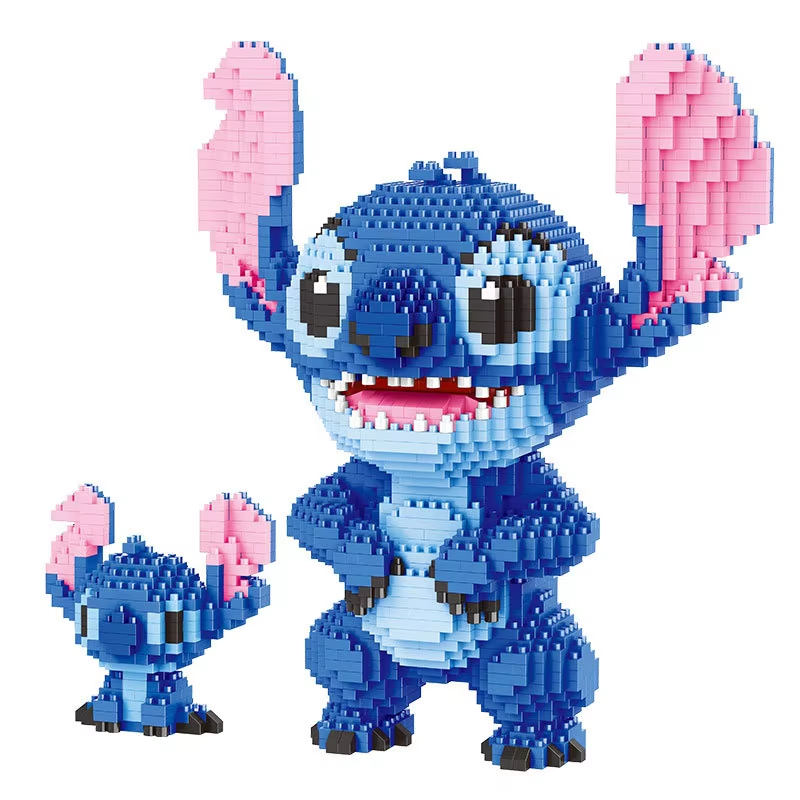 🧩 Stitch Micro Building Block Set – 3D Mini Brick Model (2300+ pcs)